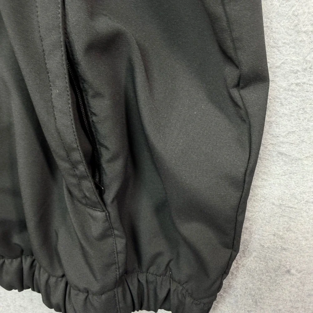 FootJoy Mens Large Black Quarter Zip Golf Pullover Windbreaker Jacket Mock Neck